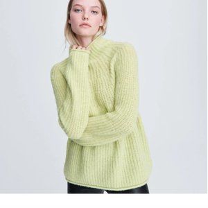 NWT RAG & BONE Lime Green TURTLENECK SWEATER XS
